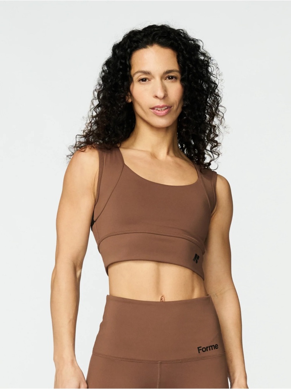 Forme Power Bra in Espresso Brown, Size XXL Women’s